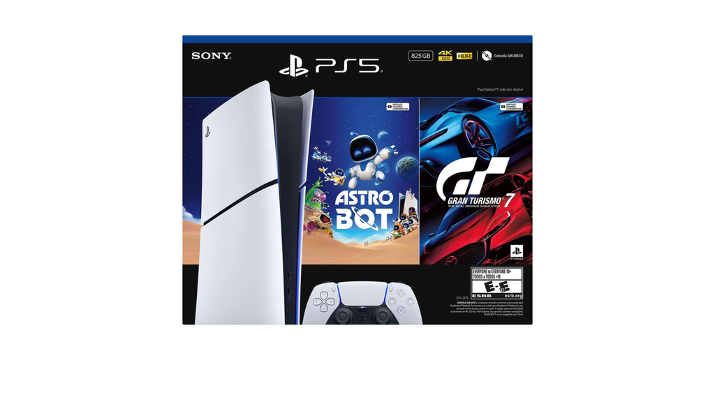 Consola  PS5 825GB digital con 2 juegos